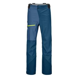 Hardshellov nohavice Ortovox 3L Ortler Pants Men's Petrol Blue Regular